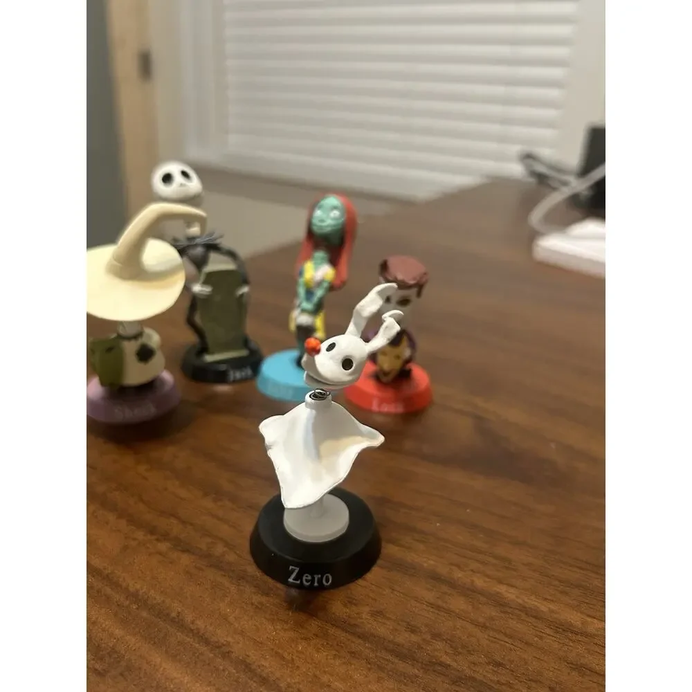 Disney Nightmare Before Christmas 6 Of The Mini Bobble Spring Head Figures READ